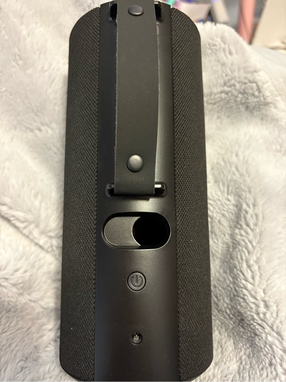 Portable Black Bluetooth Speaker with Strap
